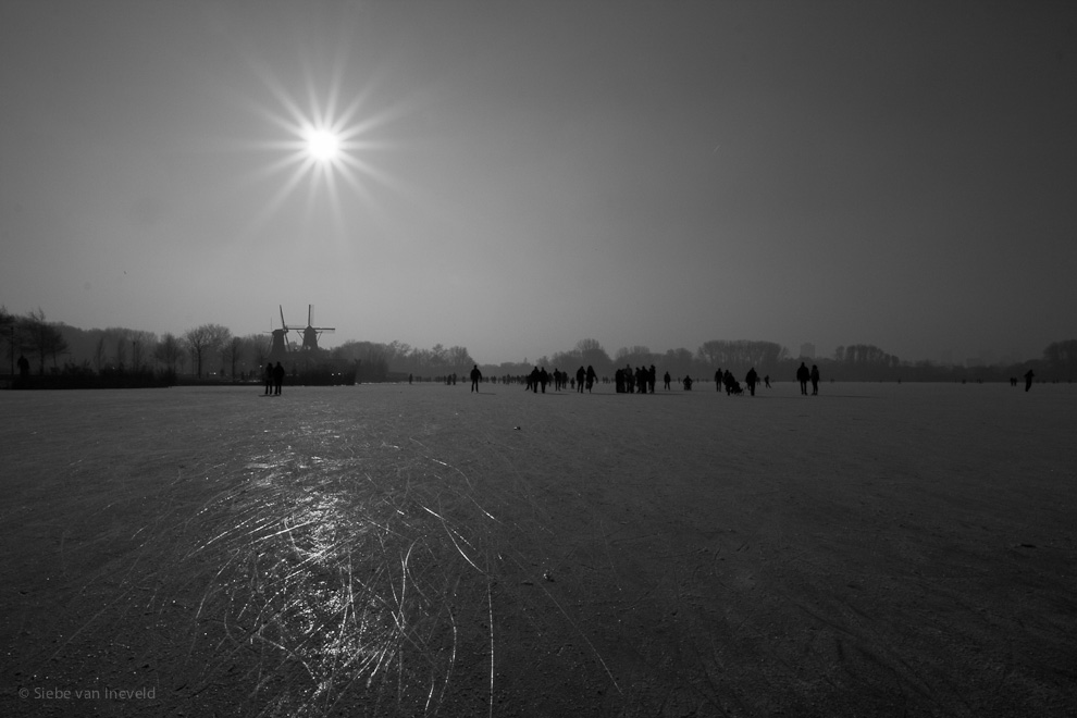 Winter in Rotterdam Kralingse Plas, Rotterdam, The Netherlands