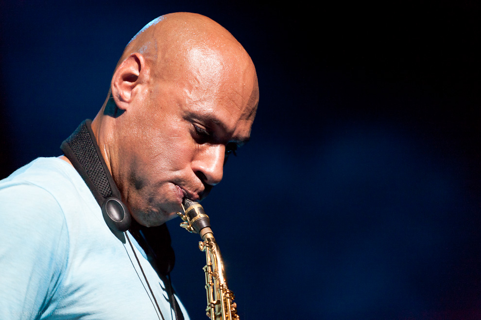 Joshua Redman on soprano saxophone. Joshua Redman Double Trio, North Sea Jazz 2010.