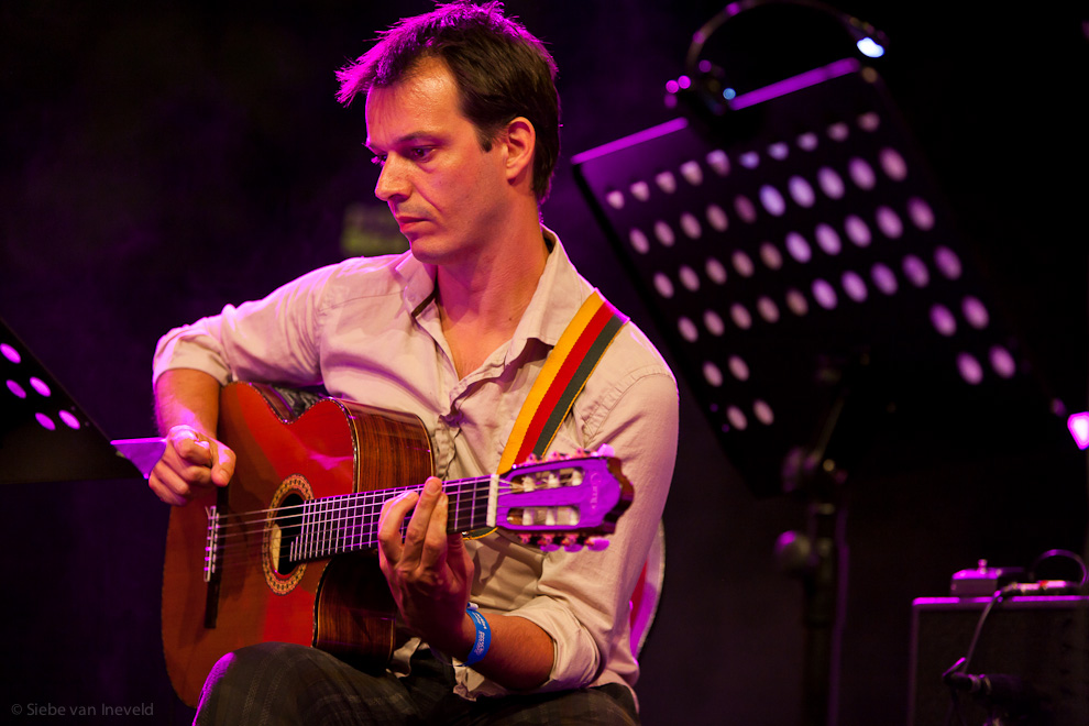 Dutch guitarist Jesse van Ruller with Chris Potter Tentet at North Sea Jazz 2010.