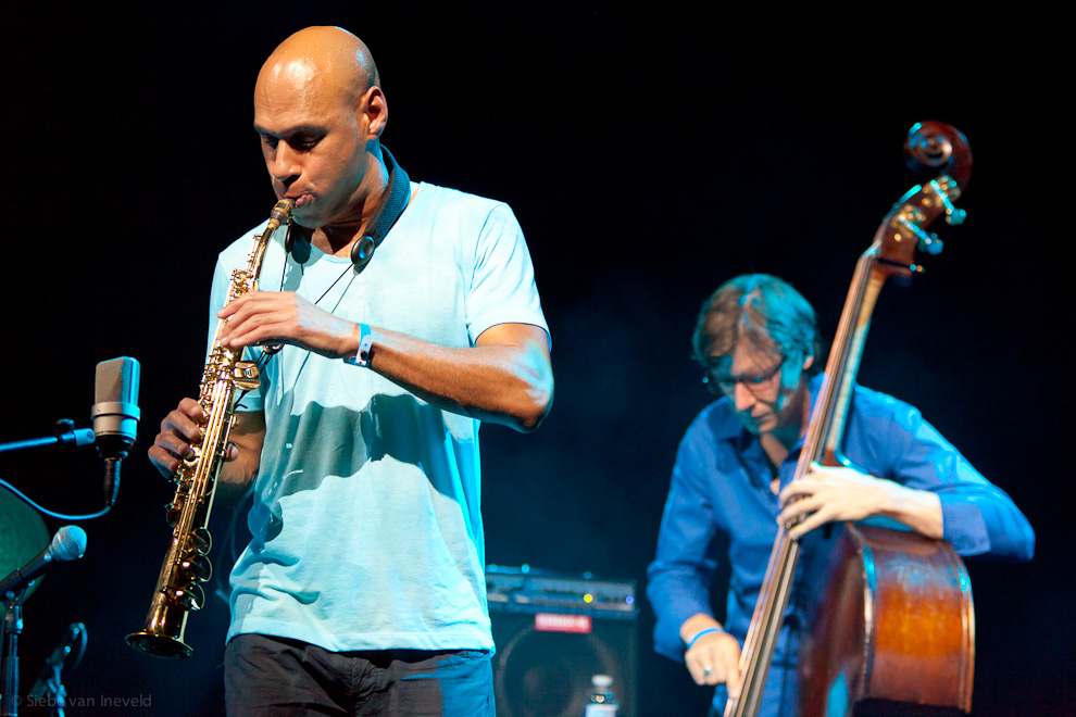Joshua Redman Double Trio: Joshua Redman (Soprano Saxophone) with Matt Penman (Double Bass). North Sea Jazz 2010.