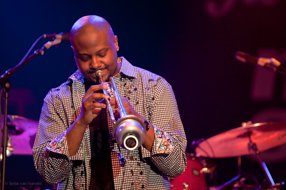 Sean Jones on trumpet with Marcus Miller - TUTU Revisited. North Sea Jazz 2010.